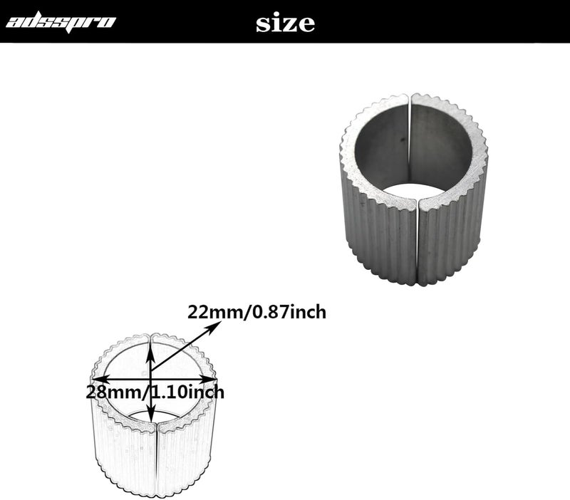 Adsspro Handlebar 8 PCS Shim Adapter 7/8'' to 1'' Bicycle Spacers Handle Bar Spacer Conversion Shims For EXC SX CRF YZF DRZ ATV Dirt Pit Bikes - Image 3